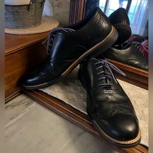 COLE HAAN Classic Morris Wingtip Leather Oxford Dress Shoes Black Mens Size 10.5